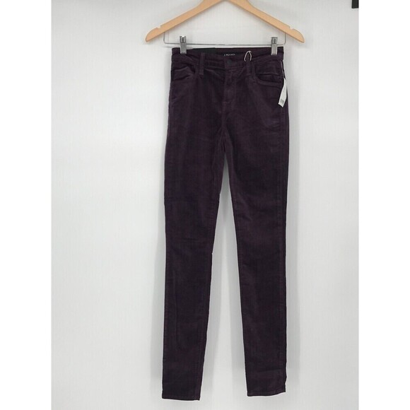 J Brand Maria High Rise Jeans Aubergine‎ 23 NWT Photo Ready $220 - Picture 1 of 14